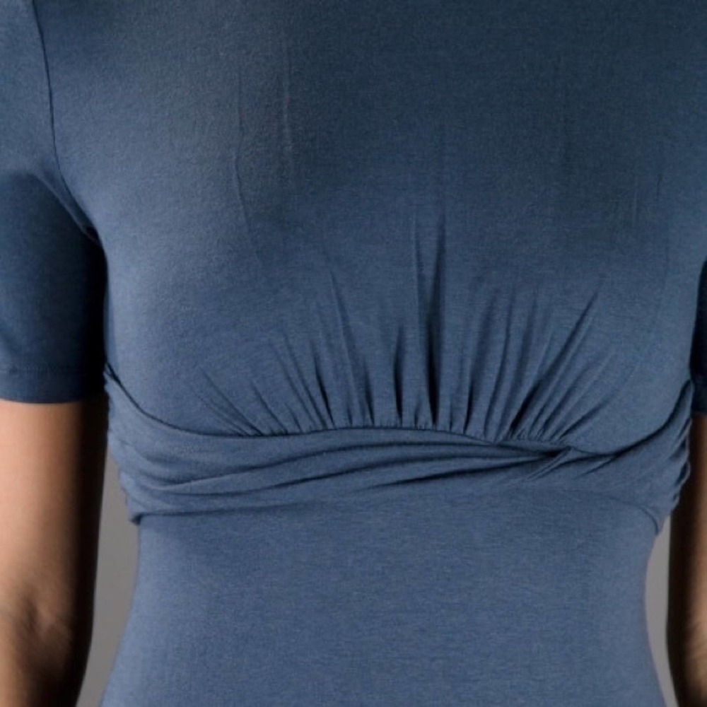 $489 Carven Dress Jersey Wrap Waist Size Large - Picture 7 of 15